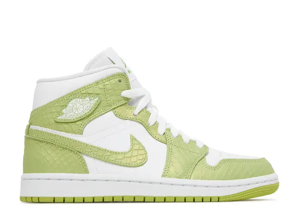 Jordan 1 Mid Green Python (Women's)