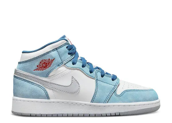 Jordan 1 Mid French Blue Light Steel (GS)