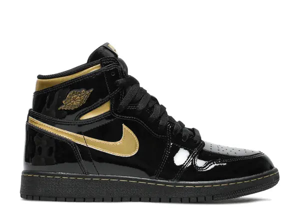 Jordan 1 High Black Metallic Gold