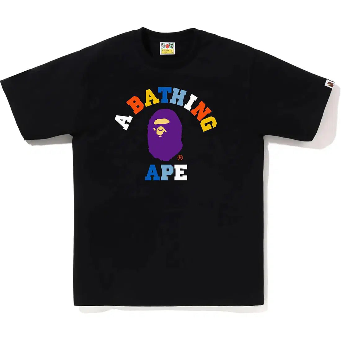 BAPE Colors College Black T-Shirt
