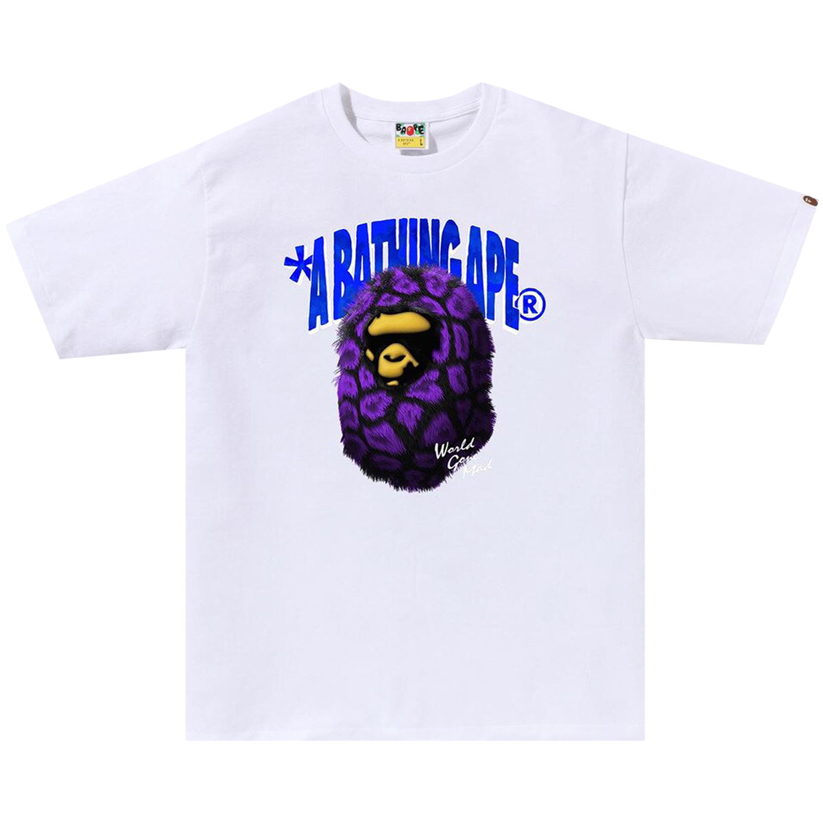BAPE T-Shirt Fur Ape Head T-Shirt (White)