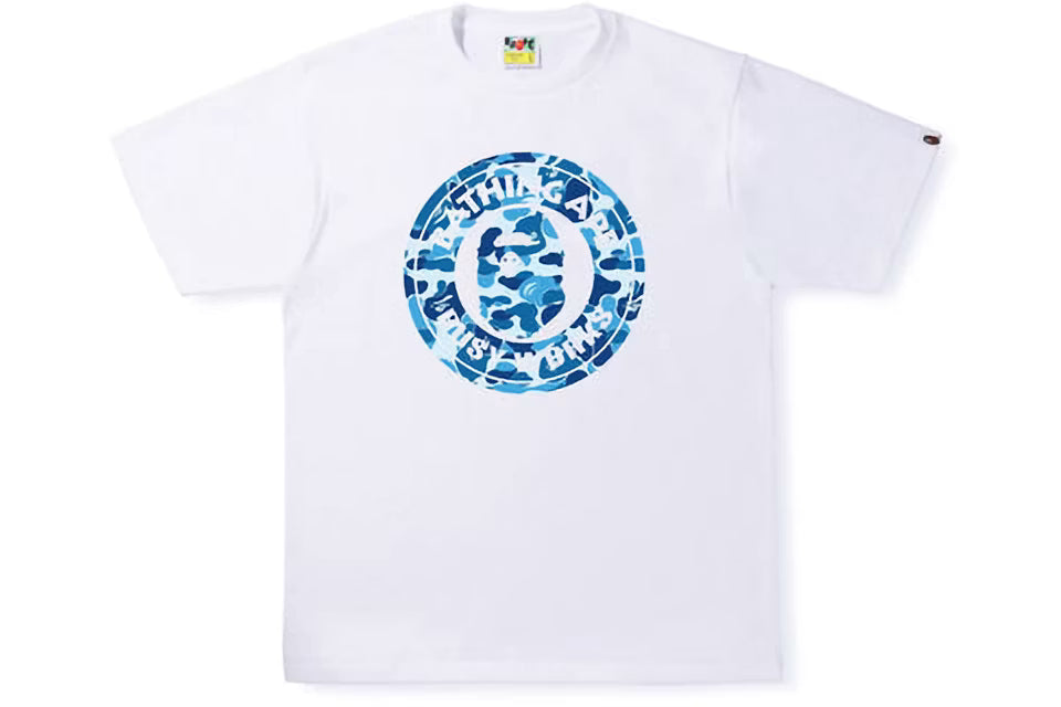 BAPE ABC Camo Busy Works Tee (White\Blue)