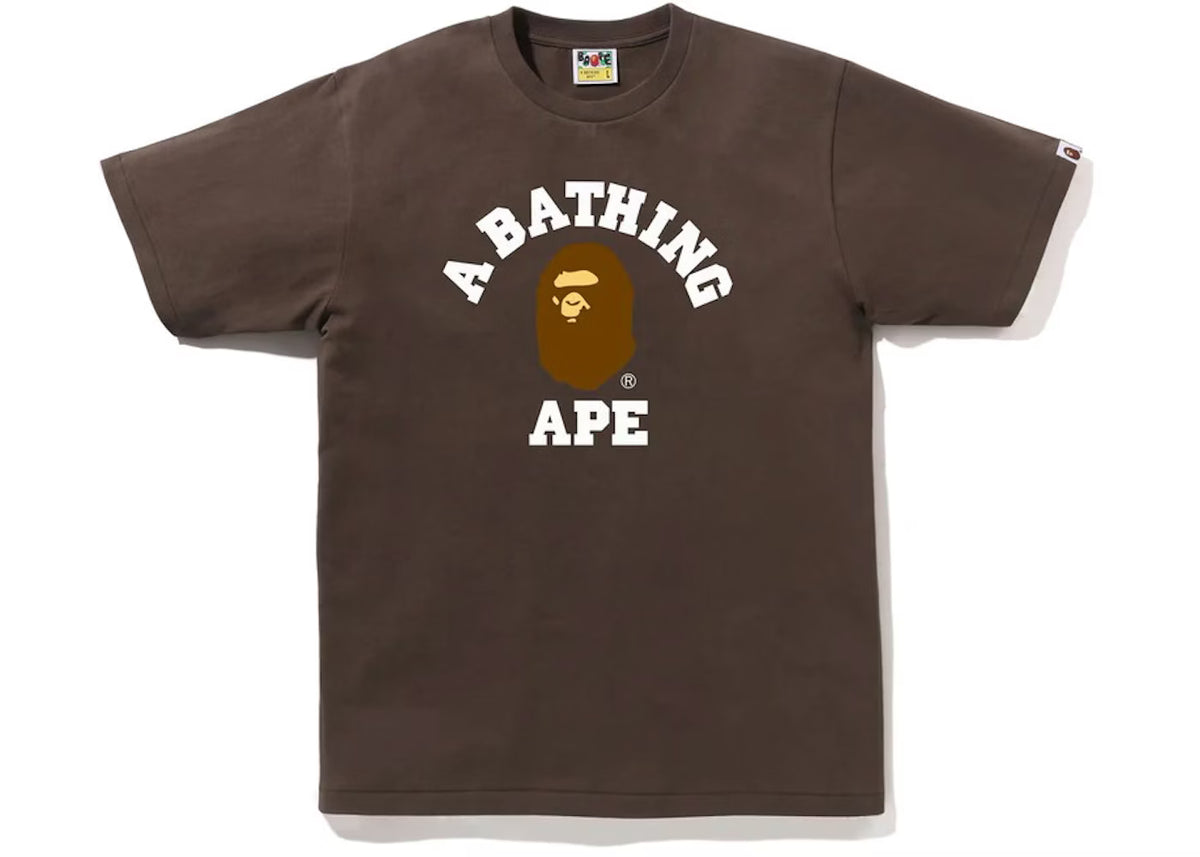 BAPE College Brown T-Shirt