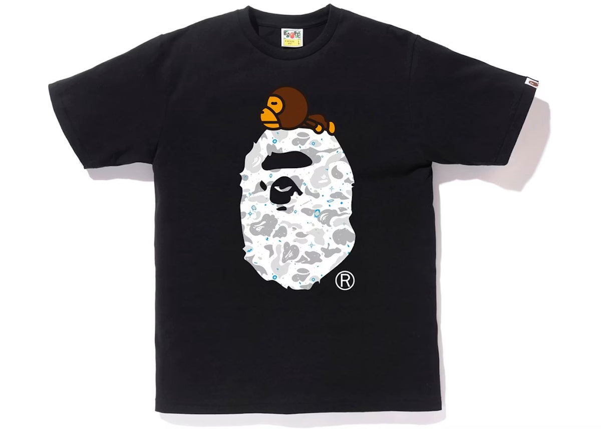BAPE Space Milo Glow In The Dark Black T-Shirt