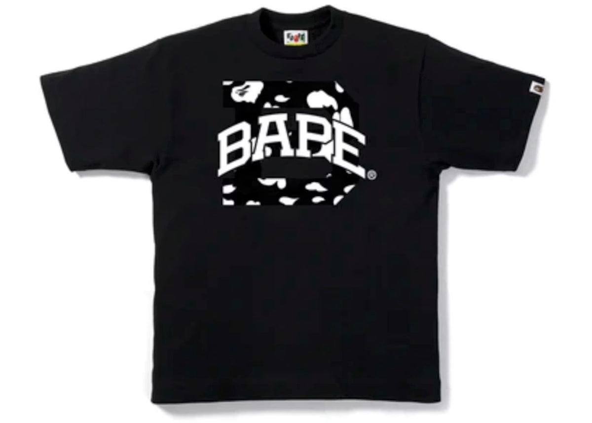 BAPE Stripe ABC Camo Logo T-Shirt Black/Black