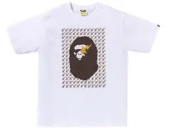 BAPE Sta Houndstooth Ape Head T-Shirt (White\Brown)