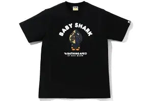 BAPE Baby Milo Shark College T-Shirt (Black/Navy)
