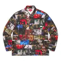 Supreme Nas & DMX "Belly" Collage Denim Chore Coat