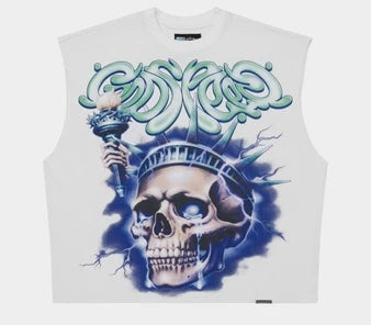 GodSpeed Liberty Sleeveless Tee (White)