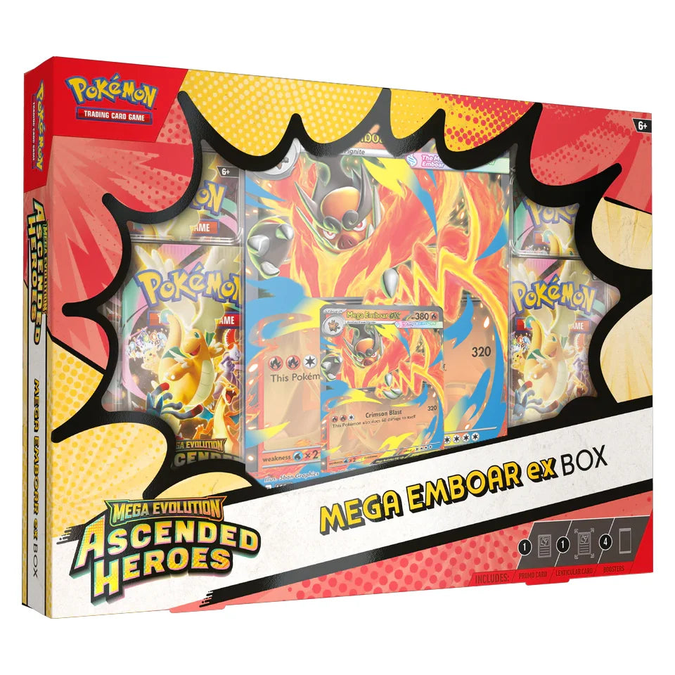 Pokémon Mega Evolution Ascended Heroes Mega Emboar Ex Box