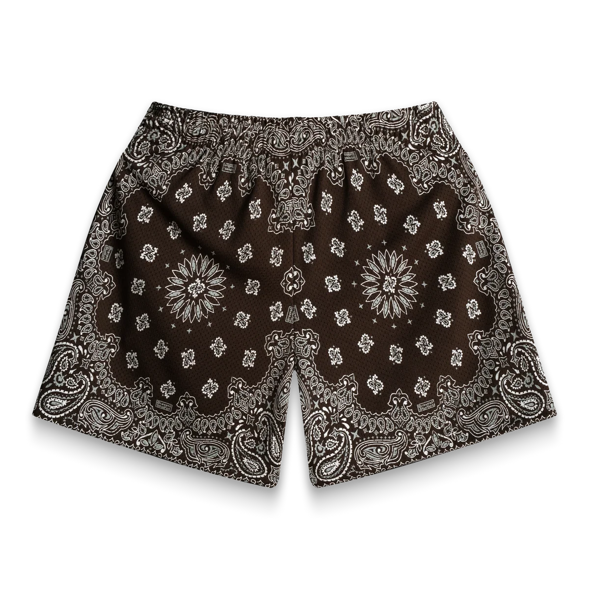 Bravest Studios Paisley Two-Tone Brown Shorts