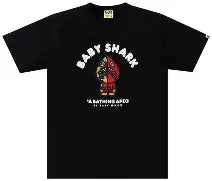 BAPE Baby Milo Shark College T-Shirt (Black/Red)