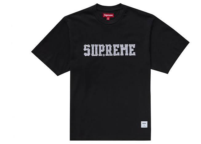 Supreme Twill Applique Tee (Black)