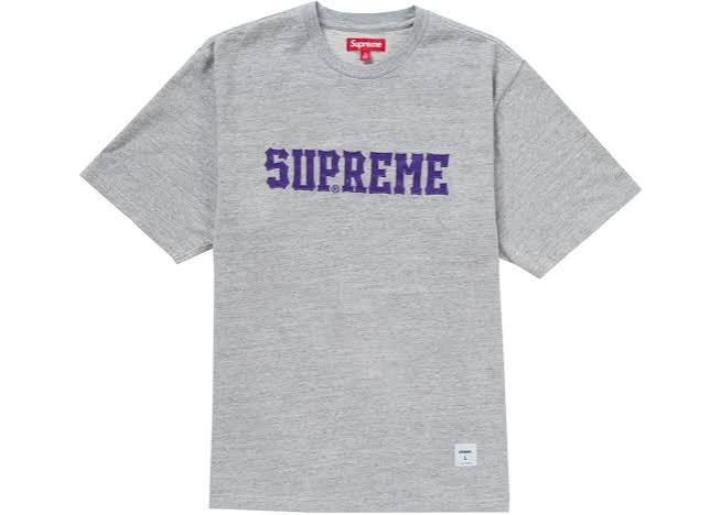 Supreme Twill Applique Tee (Heather Grey)