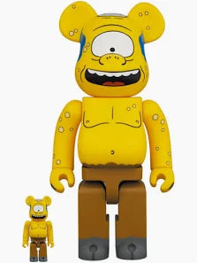Bearbrick 100% & 400% - The Simpsons (Cyclops Wiggum)