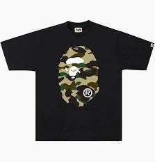 BAPE 1st Camo Big Ape Head Black Tee